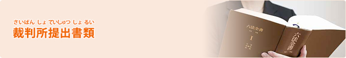 裁判所提出書類